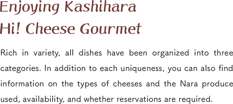 Enjoying Kashihara Hi! Cheese Gourmet